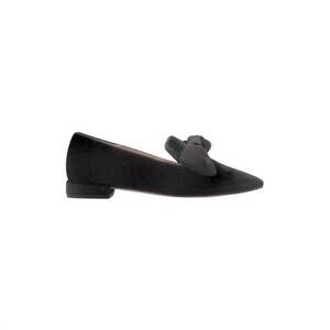 NEW FRENCH SOLE women's church loafer in black velvet